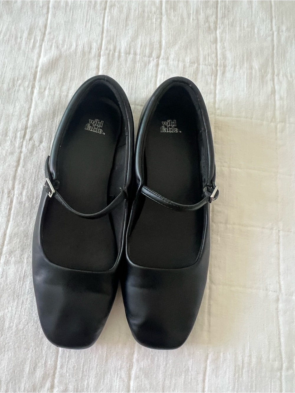 wild fable Black Mary Jane Square Toe Flats - Picture 2 of 2